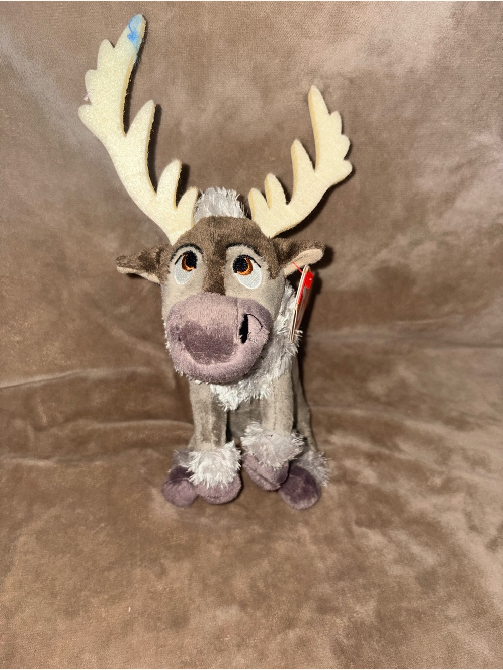 Ty Sparkle Disney Frozen Sven Reindeer Beanie Baby Plush NWT 8"